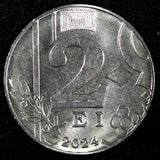 MOLDOVA 2024 2 Lei 23.7 mm KM# 154 GEM BU  RANDOM PICK (1 Coin)