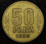 Yugoslavia Petar II Aluminum-Bronze 1938 50 Para 1 Year Type KM# 18 (24 539)