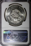 MEXICO Silver 1948 Mo 5 Pesos NGC MS65 Cuauhtemoc 40mm Mint Luster KM# 465 (032)