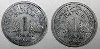 FRANCE Aluminum 1944 1 Franc WWII ISSUE XF  KM# 902.1 RANDOM PICK (1 Coin) (0)