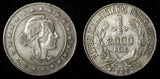 BRAZIL Silver 1928 2000 Reis  Rio de Janeiro Mint  Toned KM# 526  (27 507)