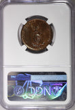 Philippines U.S. Administration Bronze 1937 M 1 Centavo NGC MS64 BN KM#179 (024)