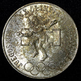 MEXICO Silver 1968 Mo  25 Pesos Olympic  22.5 g UNC Sparkle Toning KM#479.1 (34)