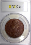 GREAT BRITAIN Victoria Bronze Specimen 1897 Jubilee Medal PCGS SP64 56mm E1817a