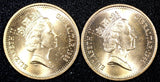 Gibraltar Elizabeth II Bronze 1988 2 Pence BU KM# 21 RANDOM PICK (1 Coin) (728)