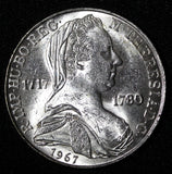 Austria Maria Theresia Silver 1967 25 Schilling UNC KM# 2901 (28 603)