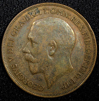 Great Britain George V (1910-1936) Bronze 1915 1 Penny KM# 810 (24 218)