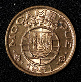 Mozambique Bronze 1961 20 Centavos UNC Toned KM# 85 (27 671)