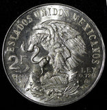 MEXICO Silver 1968 Mo  25 Pesos Olympic Games Rings  22.5 g GEM BU KM# 479.1 (0)