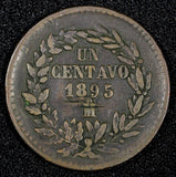 Mexico Copper 1895 Mo 1 Centavo Mexico City Mint KM# 391.6 (27 376)