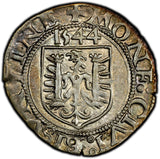 Germany BESANCON Charles V Silver 1544 Carolus PCGS AU58 RAINBOW MB# 6 TOP GRADE