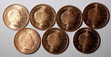 Guernsey Elizabeth II 1998 1 Penny Edible Crab KM# 89 UNC RANDOM PICK 1 Coin (8)