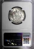 GUATEMALA Silver 1961 25 Centavos NGC MS64 GEM BU KM# 263 (050)