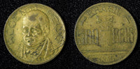 BRAZIL  Diogo Antônio Feijó Aluminum-Bronze 1936  500 Reis KM# 540 (27 648)