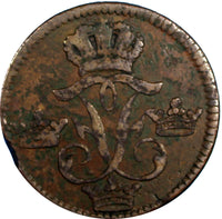 Sweden Frederick I Copper 1747 1 Ore, S.M.   KM# 416.1  (6407)