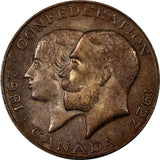 Canada Bronze 1927 Confederation Medal 25.48 mm Toned (20 527)