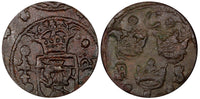 Sweden Christina (1632-1654) Copper 1635 1/4 Ore 29.45mm KM# 152.2 (21 175)