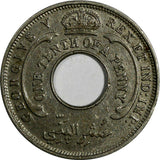 British West Africa George V Copper-Nickel 1930 1/10 Penny KM# 7 (15 646)