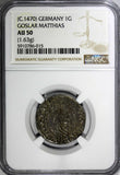 Germany City of Goslar Silver (c.1470) 1 Groschen NGC AU50 TOP GRADED MB# 6 (15)