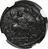 EASTERN ROMAN ARCADIUS AD 383-408 AE3 Nummus /Emperor on horseback NGC (143)