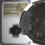ROMAN.Gallienus AD 253-268  BI Double-Denarius / Rev. Capricorn ZODIAC NGC (024)