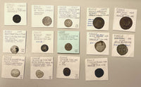 FRANCE LOT OF 14 MEDIEVAL COINS most are silver. (22 373)