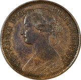 Great Britain Victoria Bronze 1873 Farthing  LAST YEAR TYPE KM# 747.2 (21 136)