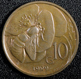 ITALY Vittorio Emanuele III Bronze 1929 R 10 Centesimi UNC KM# 60 (23 886)