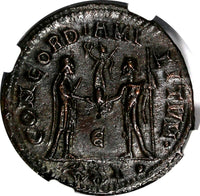 Roman Empire Maximian,AD 286-310 BI Aurelianianus/Victory From Jupiter NGC AU(3)