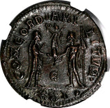 Roman Empire Maximian,AD 286-310 BI Aurelianianus/Victory From Jupiter NGC AU(3)