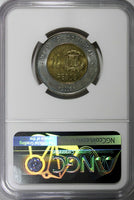 Dominican Republic 2005 10 Pesos General Mella  NGC MS65 KM# 106 (047)