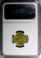 Denmark Christian X 1925 HCN; GJ  1/2 Krone NGC MS64 KM# 831.1 (098)