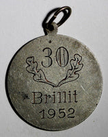 SWISS Shooting Silver Medal 1952 Award "30 BRILLIT"  8,50g.; 30 mm (13 952)