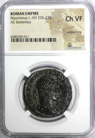 Roman Empire Maximinus I AD 235-238 AE Sestertius NGC CH VF Sear# 2355