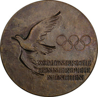 Germany Medal  - XX Olympic Games 1972 in Munich.Copper.40 mm (18 335)