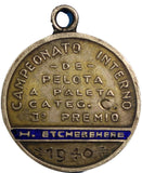 Argentina SILVER Enamel Medal Award 1940 PADDLE BALL Championship 25 mm