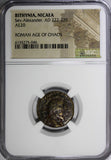 Bithynia, Nicaea Severus Alexander AD 222-235 AE20 / Three signa NGC (046)