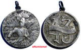 ARGENTINA San Martin TOBACCO Cigarrettes Silvered Medal "Cigarrillos 43" (7077)