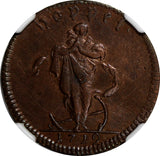 Sweden Carl XII Copper 1719 Daler HOPE-INVERTED HEART NGC AU DETAILS KM# 369 (3)