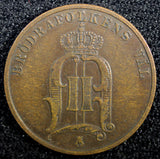 Sweden Oscar II Copper 1886 2 Ore  KM# 746   (23 126)