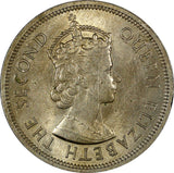 Hong Kong Elizabeth II Copper-Nickel 1960 H $1.00 Dollar Toned  KM# 31.1  (191)