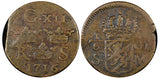 Sweden Carl XII Copper 1716 1/6 Öre S.M. 23mm  KM# 334 (21 181)