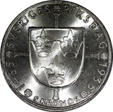 SWEDEN Silver 1935 5 Kronor 500th Anniversary of Riksdag UNC KM# 806 (22 916)