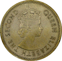 East Africa Elizabeth II Copper-Nickel 1963 50 Cents Last Year Toned KM# 36 (54)
