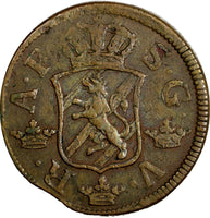 SWEDEN Adolf Frederick (1751-1771) Copper 1766 S.M.2 Ore 33.7 mm KM# 461 (14740)