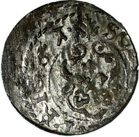 LIVONIA Riga CARL XI of Sweden (1660-1697)Silver 1661 Solidus XF KM#55 (15 108)