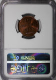 San Marino Bronze 1938-R 10 Centesimi NGC MS65 RB Mintage-400,000 KM# 13