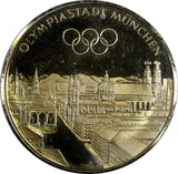 CERMANY BRONZE SILVERED MEDAL MUNICH 1972 OLYMPICS  26.8-10.9 (18 310)