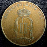 SWEDEN Oscar II Bronze 1903 5 Öre 27mm Mintage-243,000 KM# 757 (23 168)