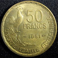 France Aluminum-Bronze 1951 50 Francs KM# 918.1 (23 698)
